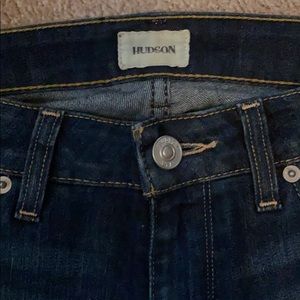 Hudson brand full length straight leg jeans